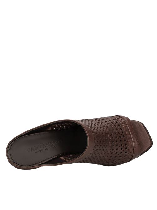 Mules in pelle PANTANETTI | 17091D FJORDTABACCO
